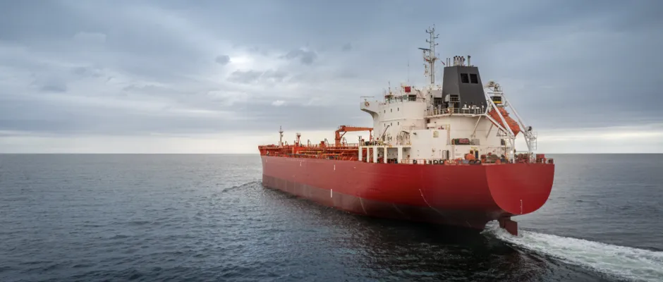Ballastvarende tanker met leidingen en vrijboord is geschikt voor retrofit met ammoniak