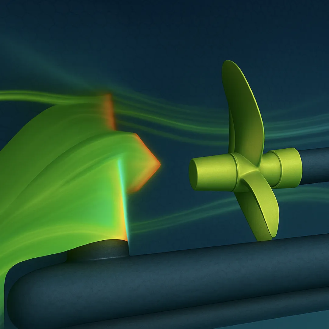 By conducting a CFD analysis of the aft ship, as shown in this image, you can improve the EEXI value of your vessel