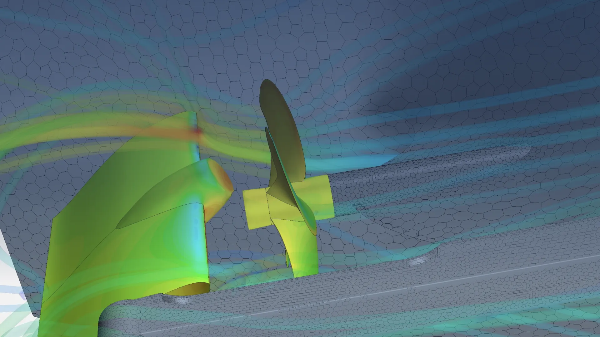 Een voorbeeld van een CFD-simulatie voor het berekenen van de EEXI-waarde van uw schip.