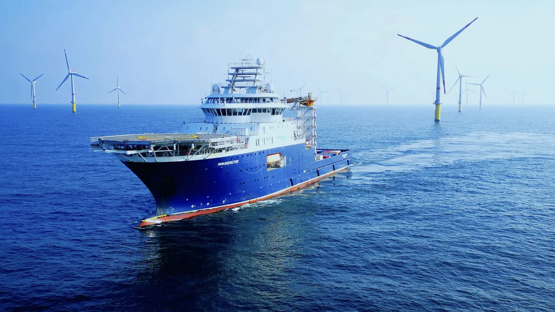Het schip op deze afbeelding maakt gebruik van het chemisch beheersysteem ter bevordering van de veiligheid aan boord.