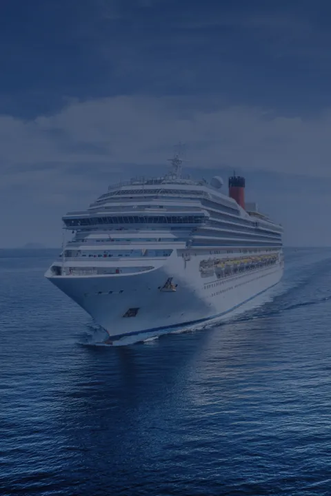 Het afgebeelde cruiseschip dient als voorbeeld voor het luchtsmeersysteem met geavanceerde microbeltechnologie