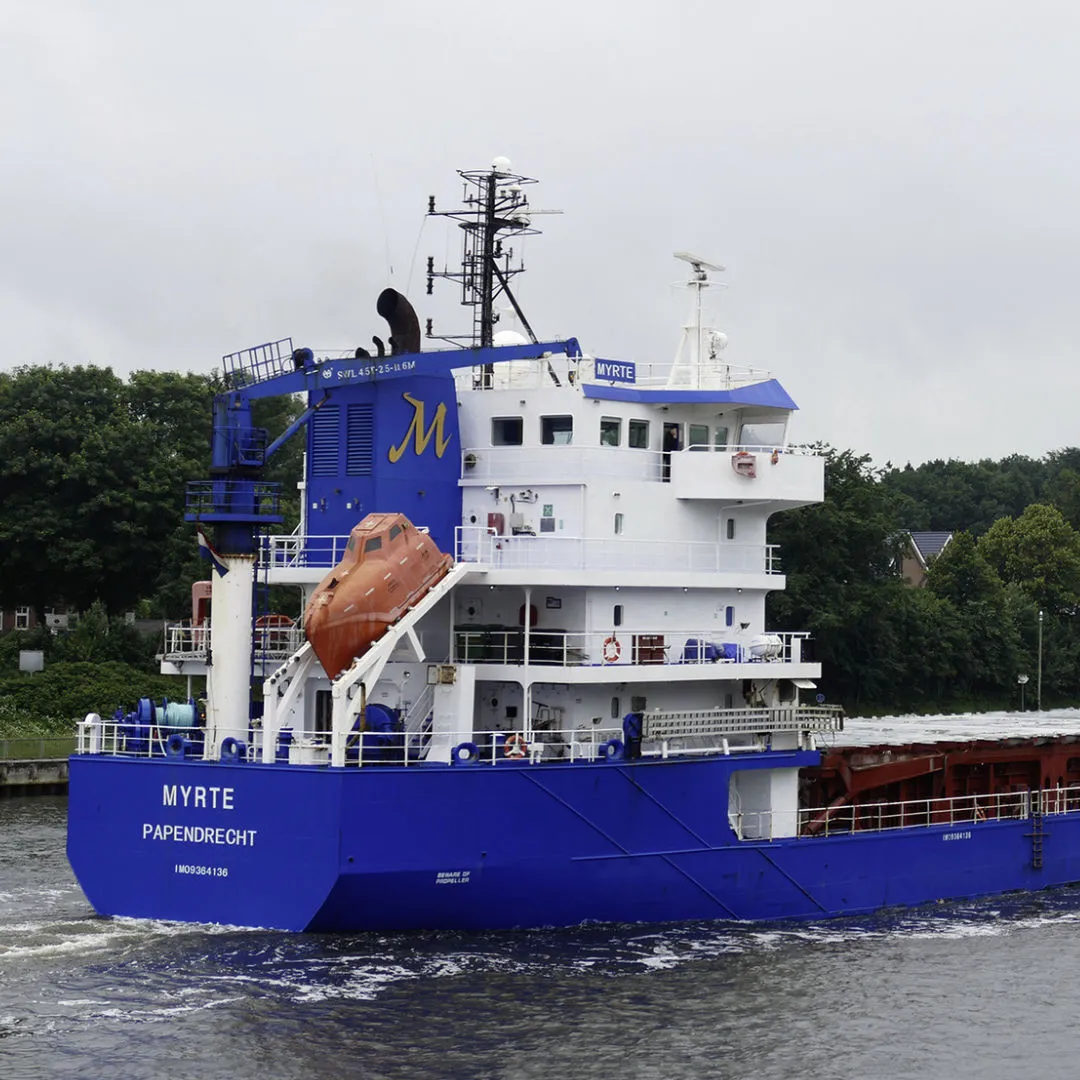 Voor het kustvaartschip Myrte zijn diverse diensten en producten toegepast in relatie tot de Carbon Intensity Indicator (CII).