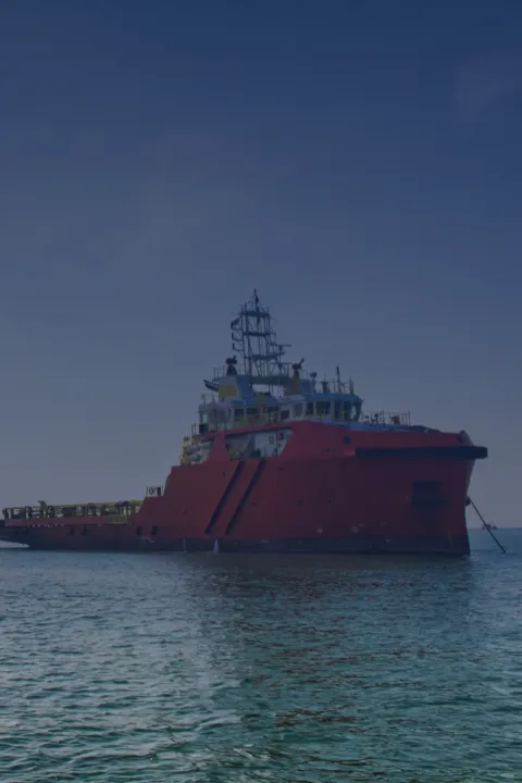 Het schip op deze afbeelding symboliseert onze partners met wie we de scheepvaart willen verduurzamen